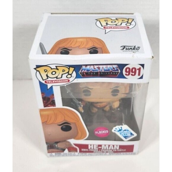 Funko Pop! Masters of the Universe He-Man #991 Flocked - Picture 2 of 3